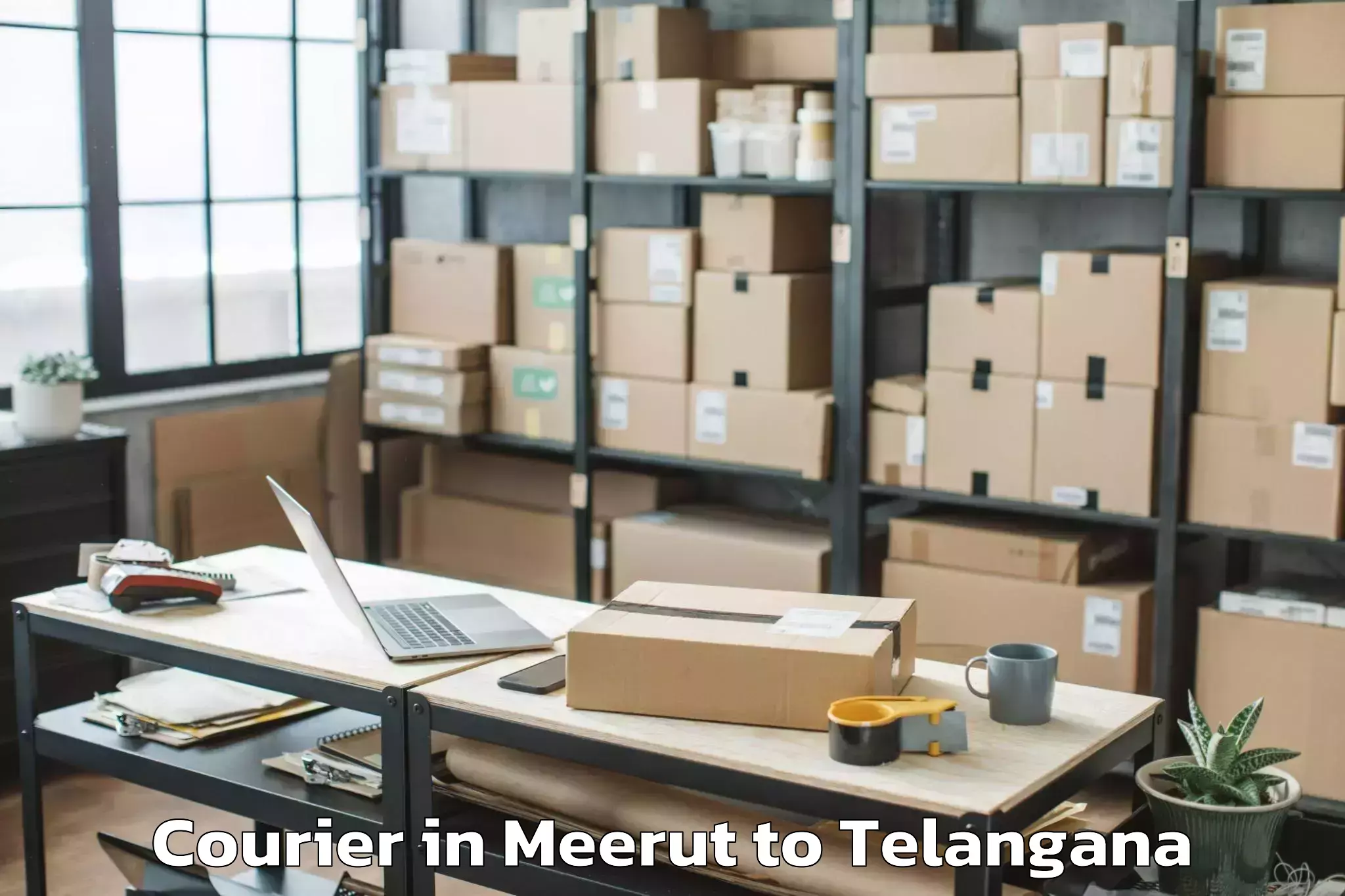 Trusted Meerut to Potti Sreeramulu Telugu Univer Courier